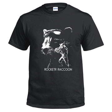 Los Guardianes de la Galaxia Guardians of the Galaxy Rocket Raccoon Camiseta Estampada para Adultos Unisex